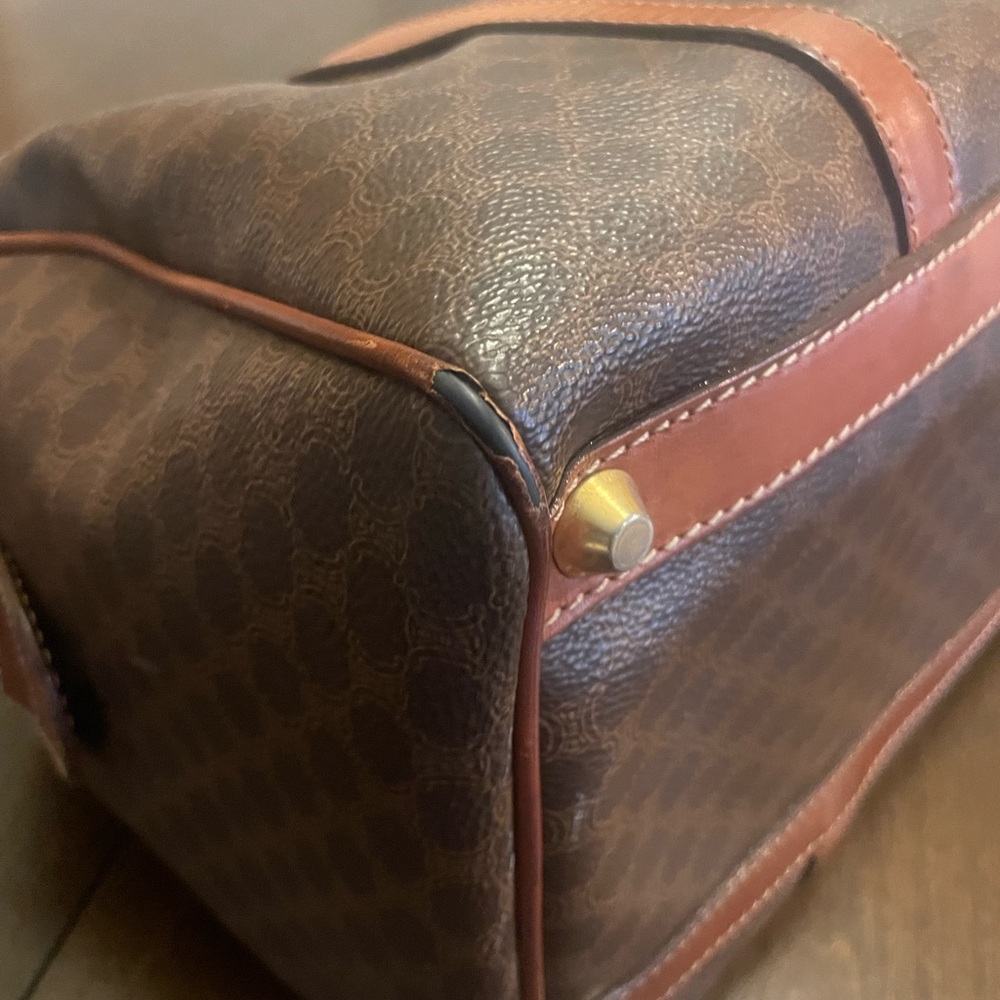 Celine Vintage Macadam Canvas Boston Bag - Picture 11 of 16